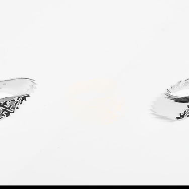 Prsteň Off-White Enamel Arrow Ring Silver/ Black Metalická | OMOC078C99MET0017210, 1