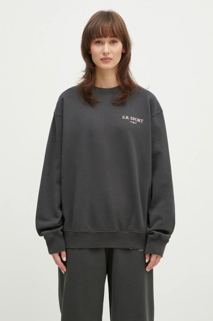 Sveter Sporty & Rich Sporty & Rich Wimbledon Sweatshirt Šedá | ST071512304BA02, 1