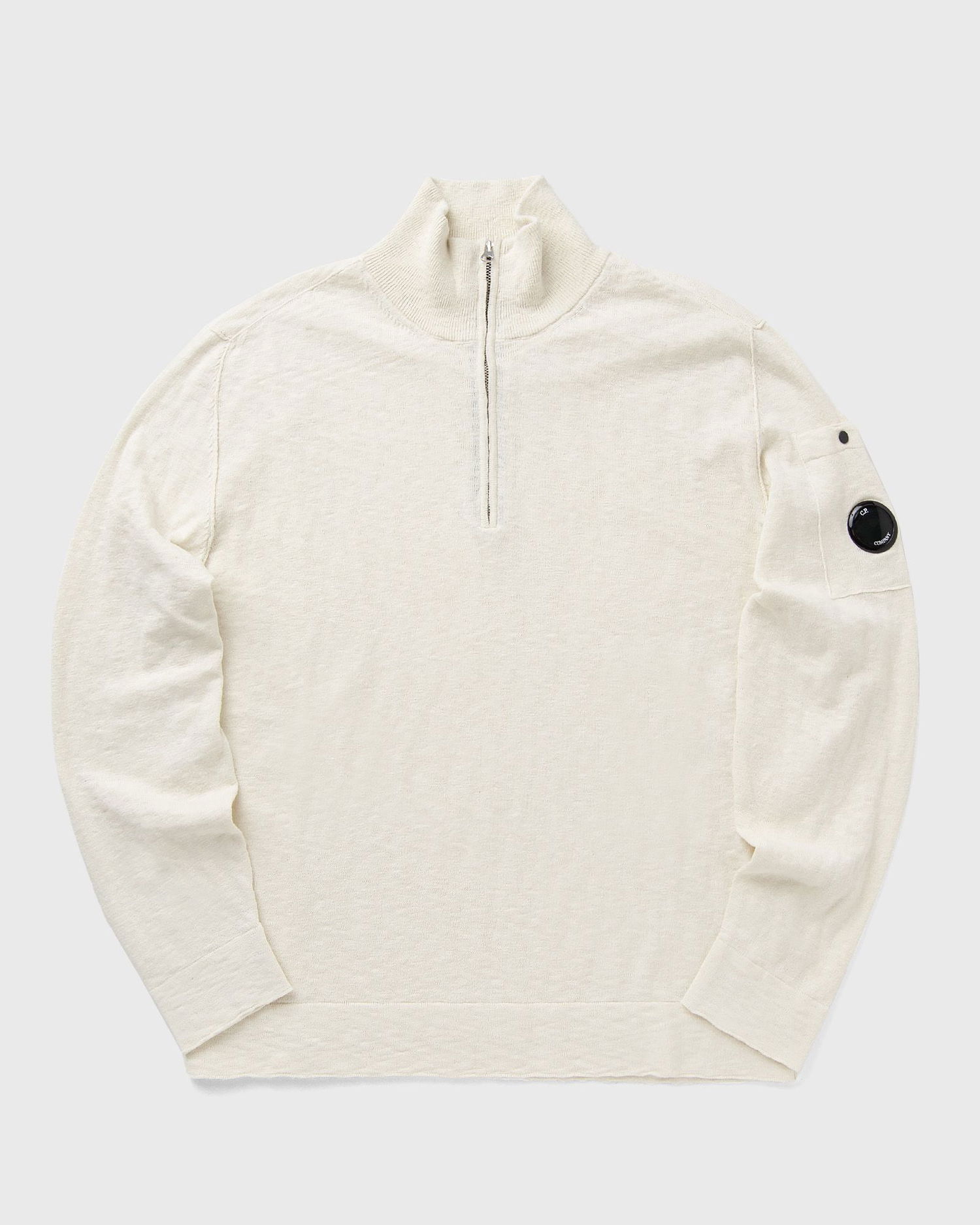 Sveter C.P. Company C.P. Company Half Zip Knit Pullover Biela | 18CMKN304A110373A-103, 0