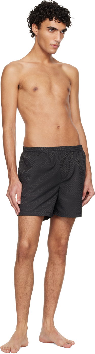 Plavky Casablanca Casablanca Jacquard Swim Shorts Čierna | M-SP26-TR-224-02, 3