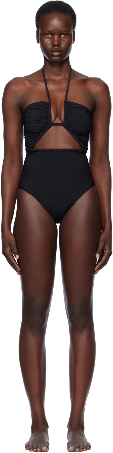 Plavky Rick Owens Rick Owens Hollywood Prong Bather One-Piece Swimsuit Čierna | RP01E7087 NS, 0