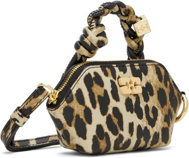 Kabelka GANNI GANNI Nano Bou Leopard Print Bag Béžová | A6549, 1