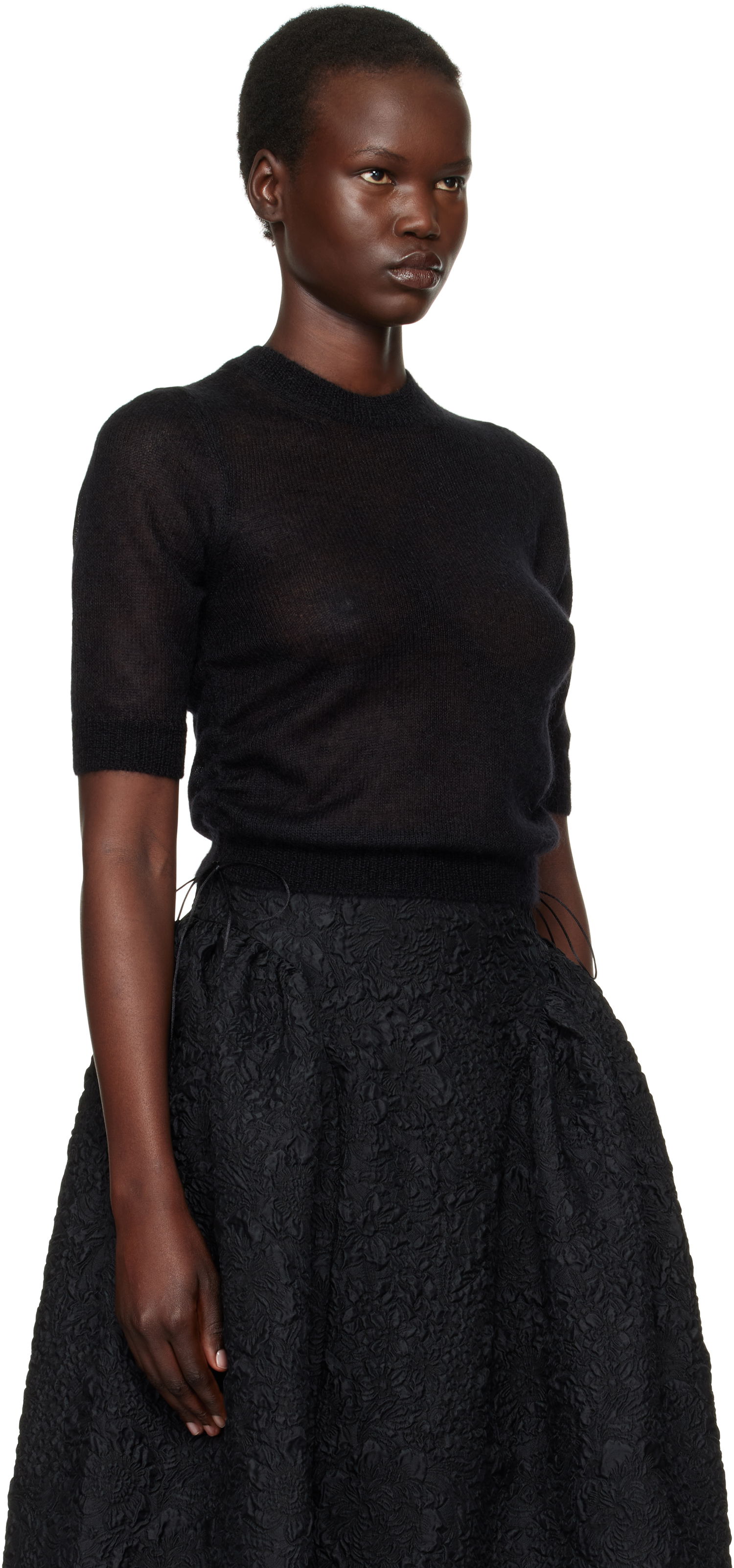Sveter Cecilie Bahnsen Cecilie Bahnsen Videl Knit Top Čierna | 4.24KNI50003 VIDEL TOP, 1