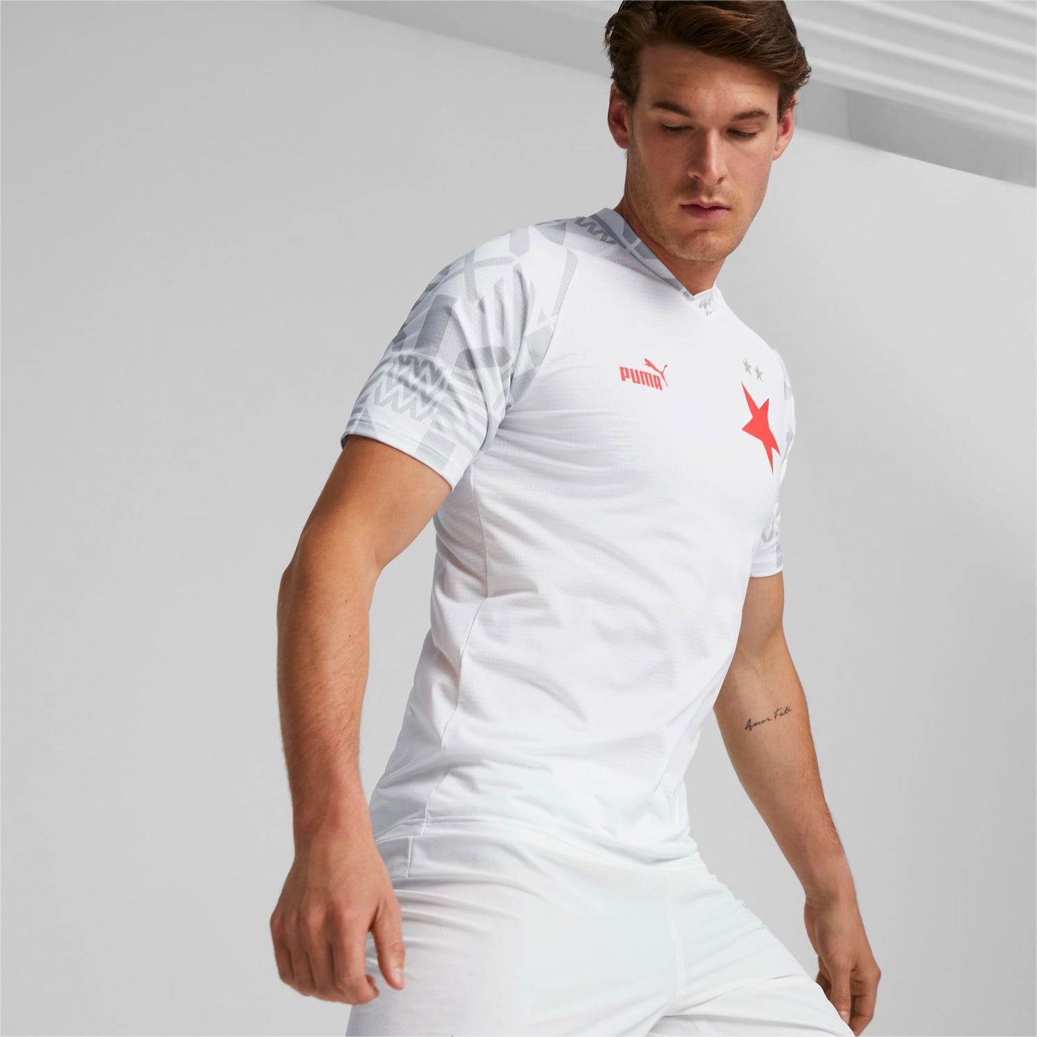 Dres Puma SK Slavia Praga Prematch Biela | 767618_03, 0