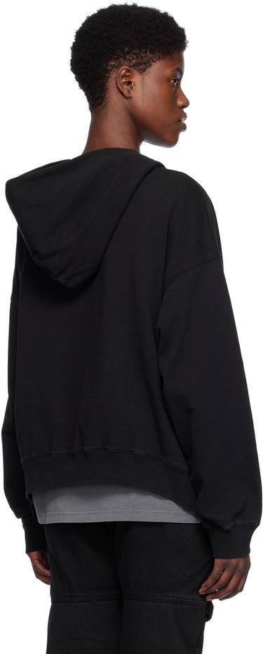 Mikina We11done Printed Hoodie by Čierna | WD-TJ0-24-812-U-BK, 2