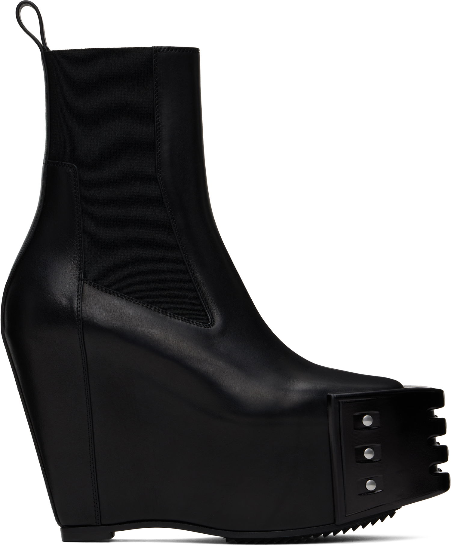 Oblečenie Rick Owens Rick Owens Porterville Grilled Wedge Beatle Chelsea Boots Čierna | RR02D6848 LOOGR, 0