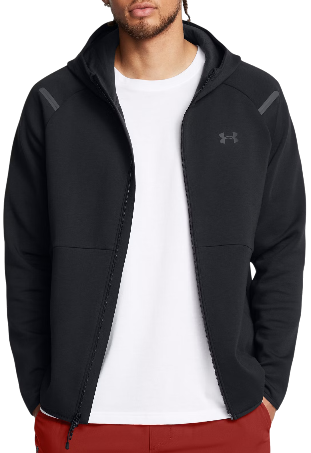 Mikina Under Armour Fleece Full-Zip Hoodie Čierna | 1389352-001, 0