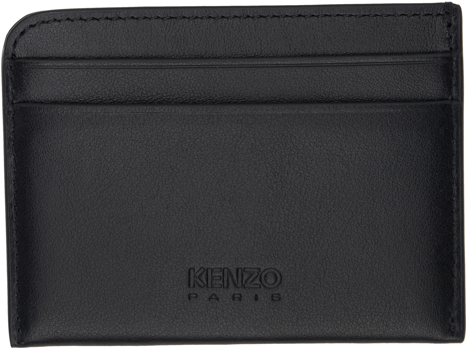 Peňaženka KENZO Kenzo Paris 'Kenzo Varsity' Leather Card Holder Čierna | FF55PM600L46, 1