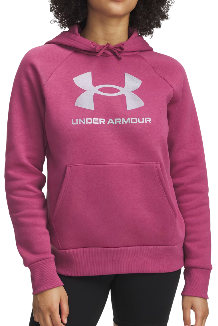 Mikina Under Armour Rival Shimmer Fleece Hoodie Ružová | 6003710-659
