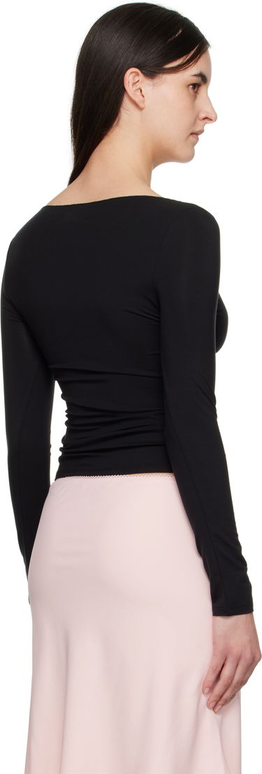 Tielko Miaou Miaou Amelia Square Neck T-Shirt Čierna | 7183TJBBLK, 2