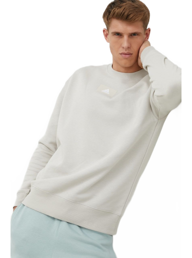 Mikina adidas Performance Essentials Feelvivid Cotton Fleece Drop Shoulder Sweatshirt Šedá | HK0396