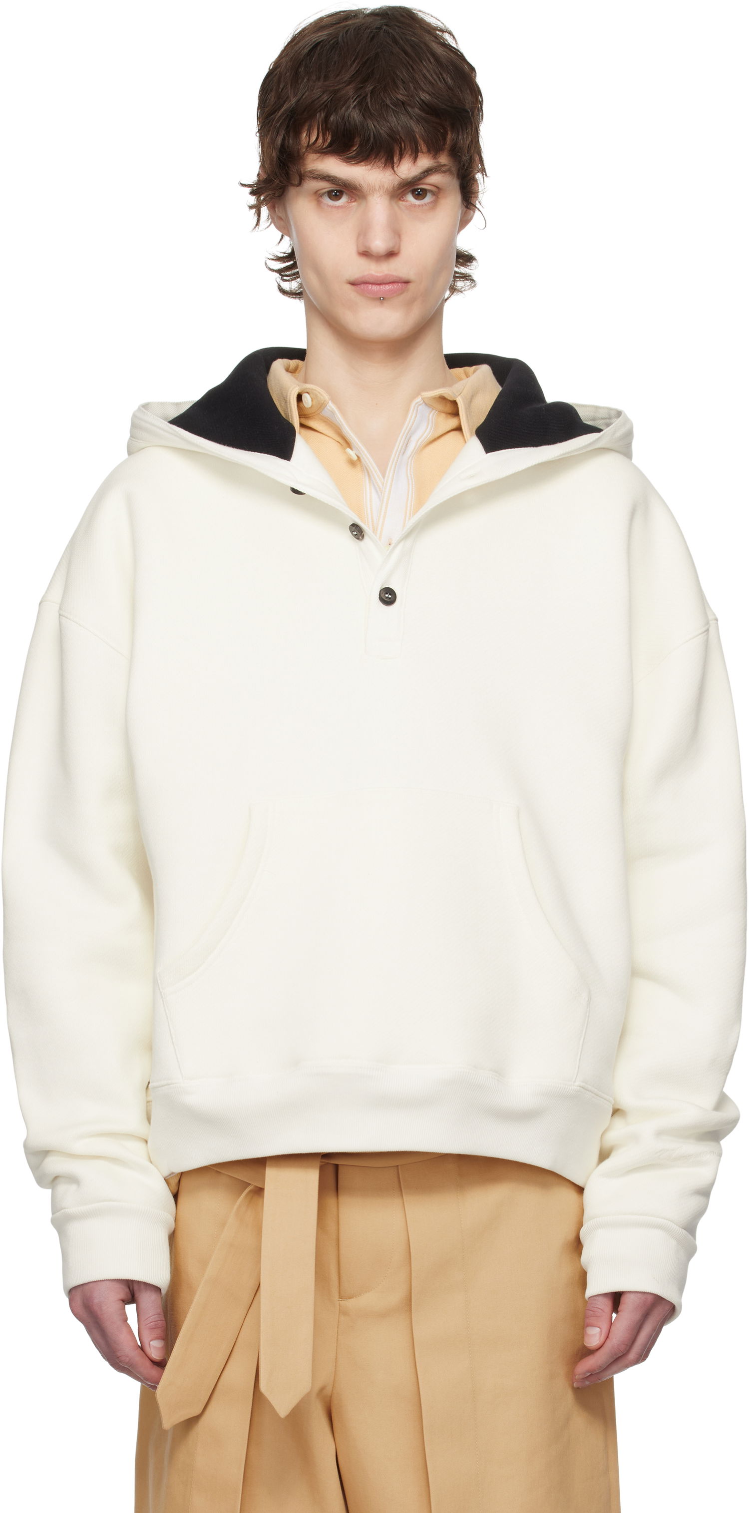Mikina Jacquemus Jacquemus 'The Melao' Hoodie Biela | 25E255JS287-2472, 0