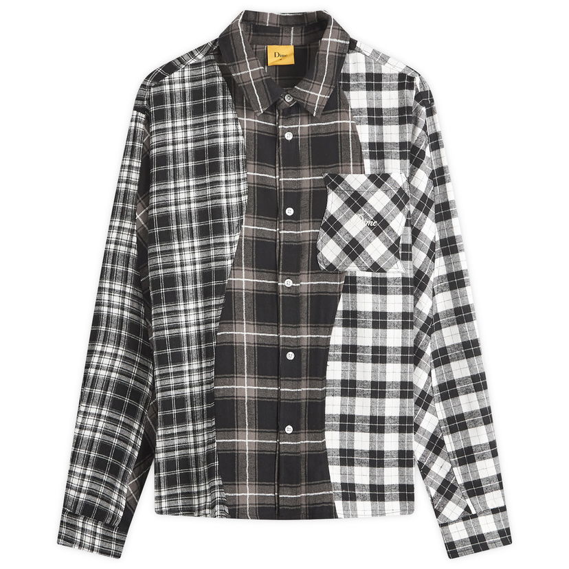 Košeľa Dime Triple Plaid Shirt Čierna | DIMEHO249BLK