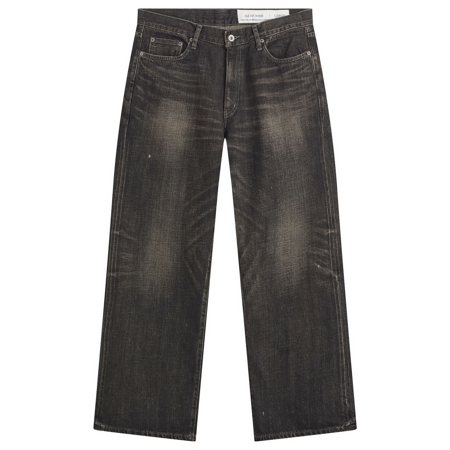 Džínsy Neighborhood Wide Leg Selvedge Denim Jeans Čierna | 252XBNH-PTM04-BLK, 1
