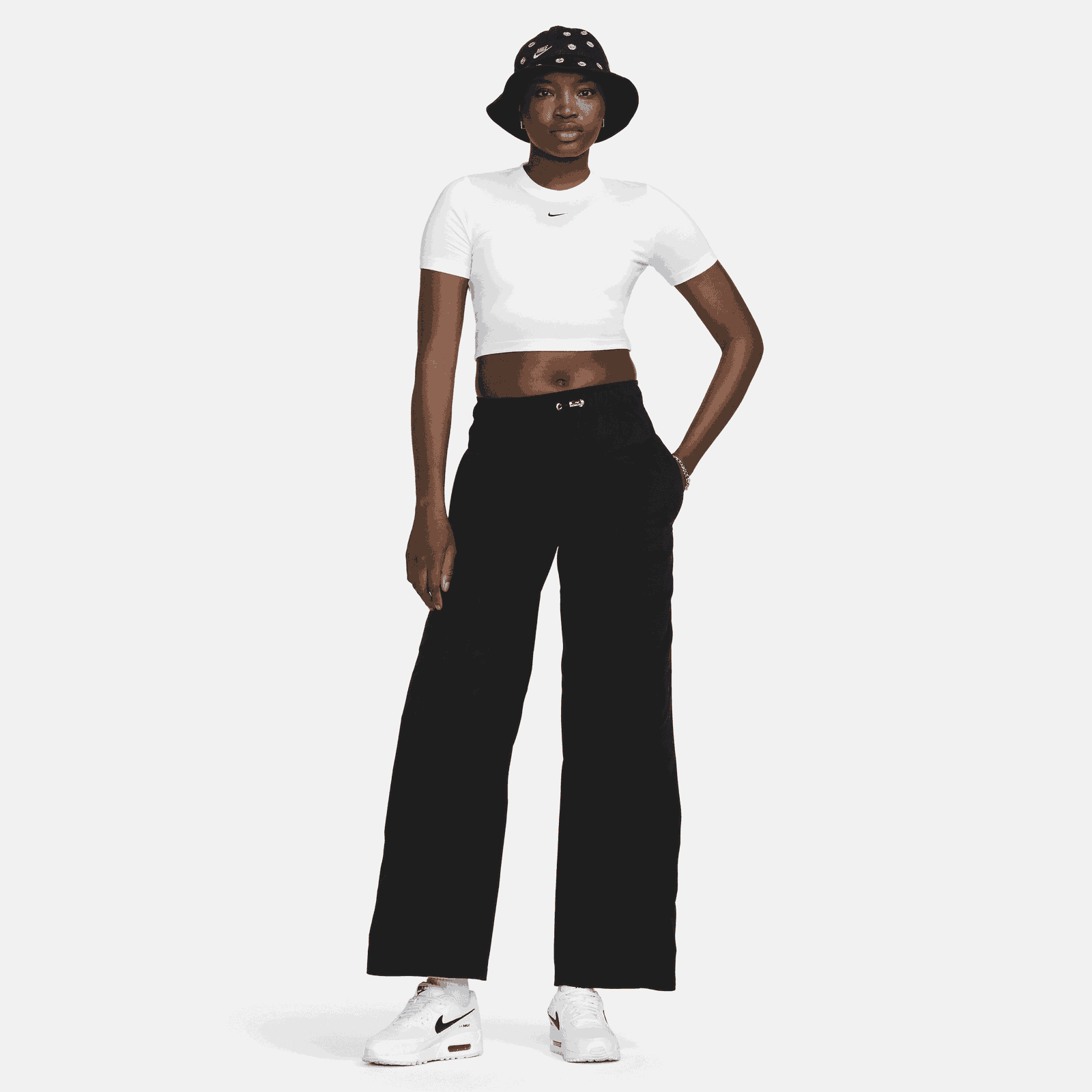 Essential Slim Crop Swoosh Tee