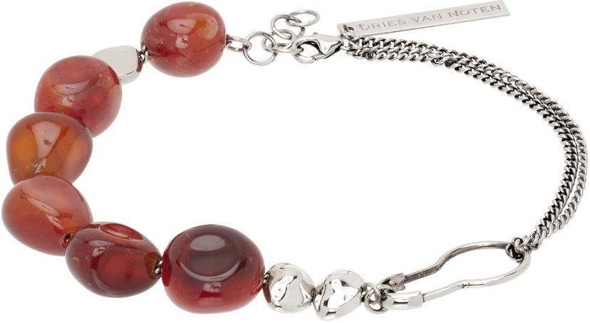 Náramok Dries Van Noten Dries Van Noten Beaded Stone Bracelet Červená | 252-028208-092