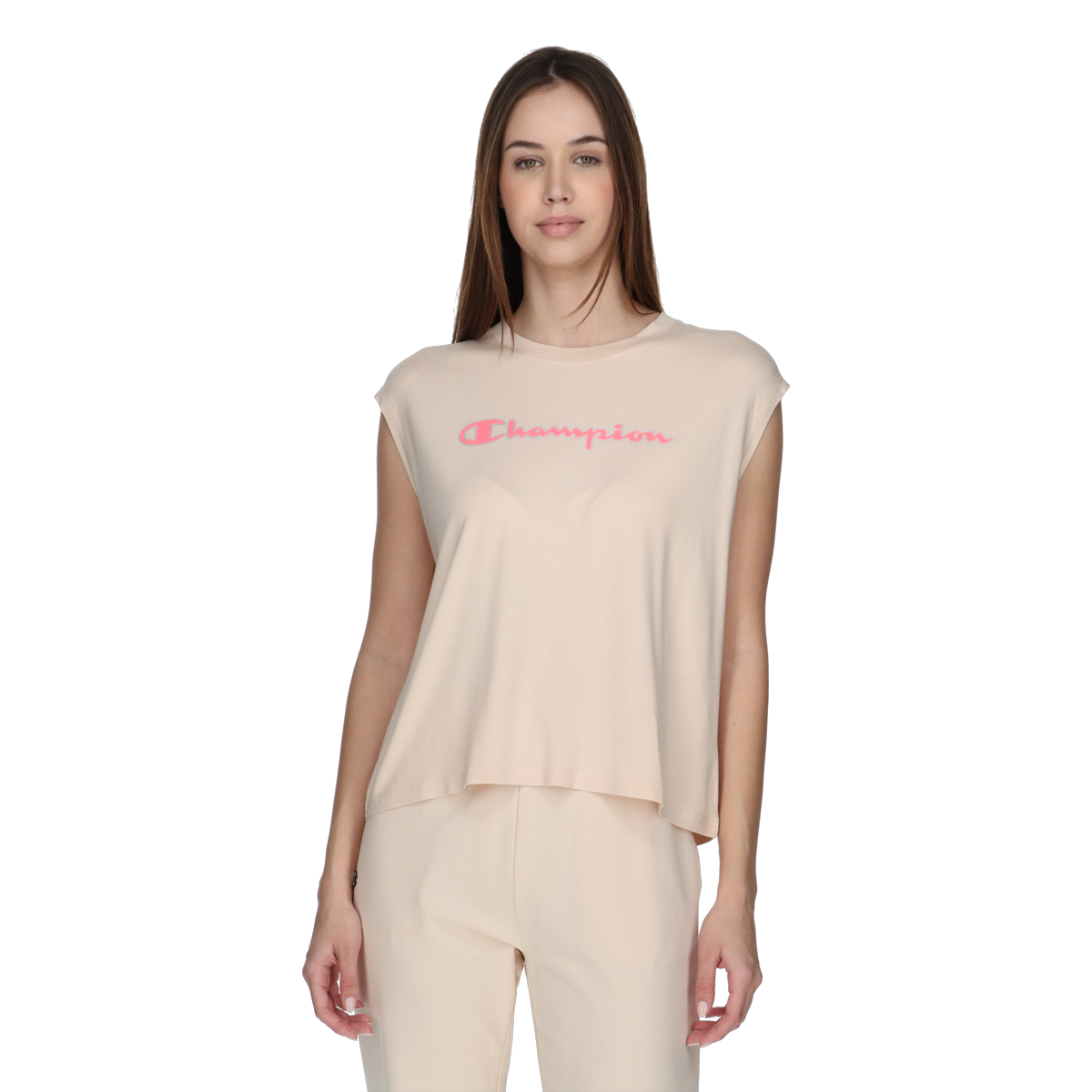 Tričko Champion T-Shirt Simple Béžová | 117609-MS018, 0