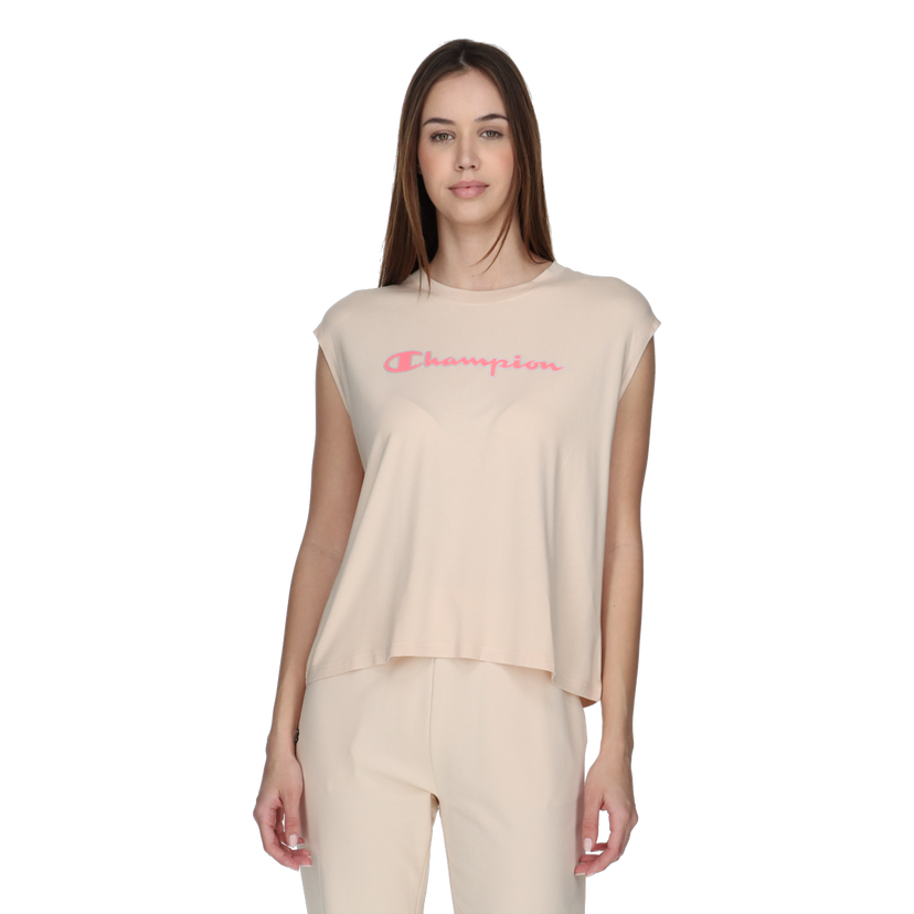 Tričko Champion T-Shirt Simple Béžová | 117609-MS018