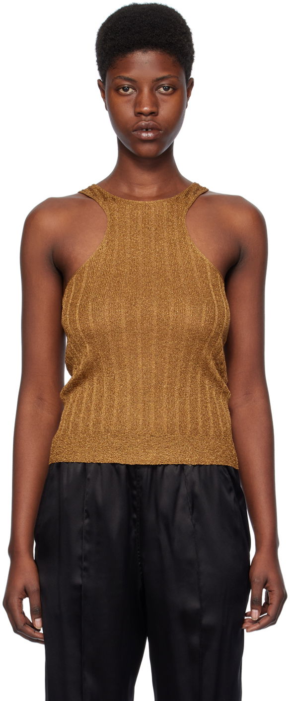 Tielko Tom Ford Racer Back Tank Top "Gold" Oranžová | TSK308-YAX659