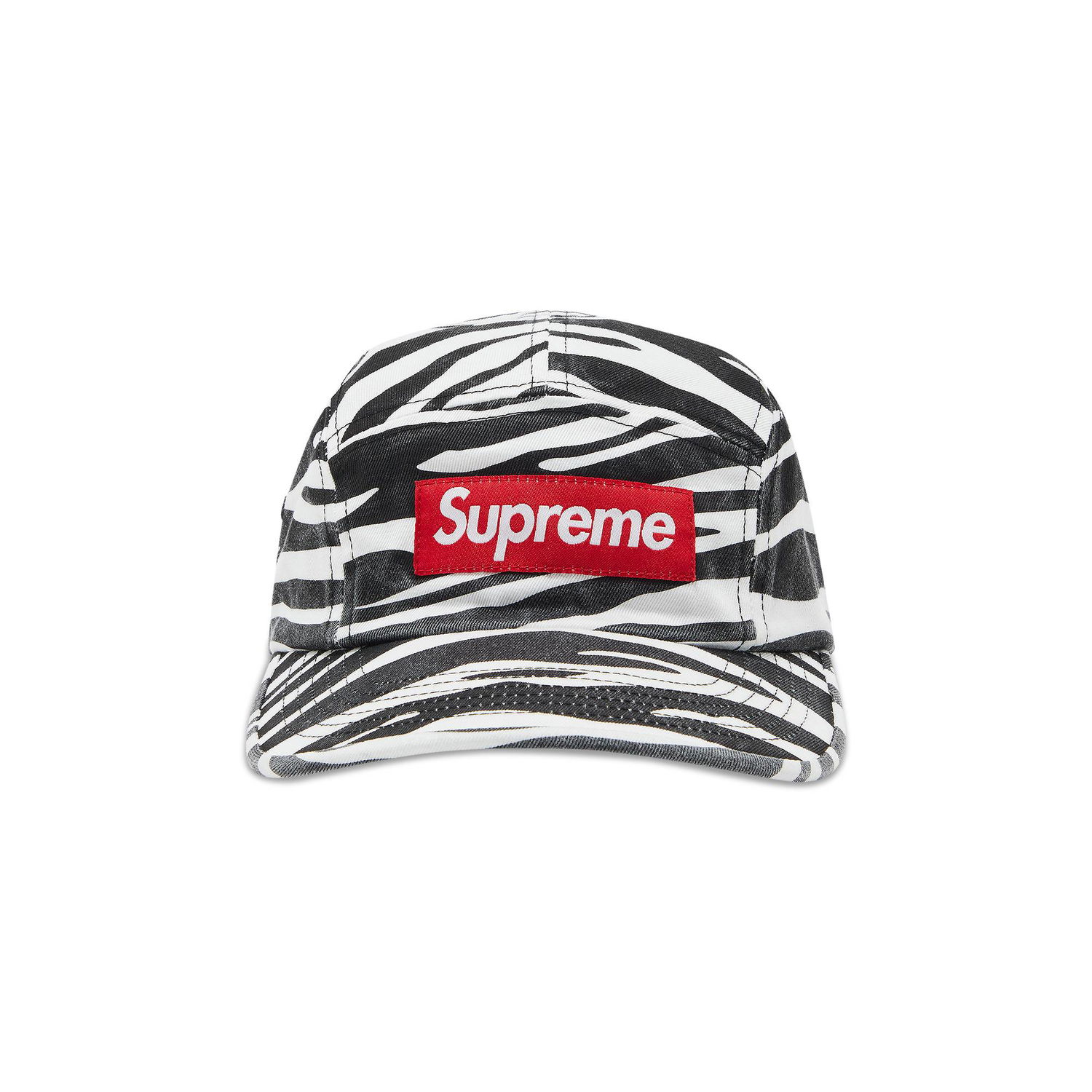 Šiltovka Supreme Washed Chino Twill Camp Cap Čierna | FW22H104 ZEBRA, 1