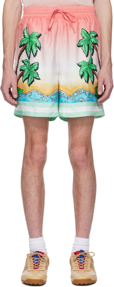 Šortky Casablanca Casablanca Tennis Club Silk Shorts Rôznofarebný | MS25-TR-012-05, 0