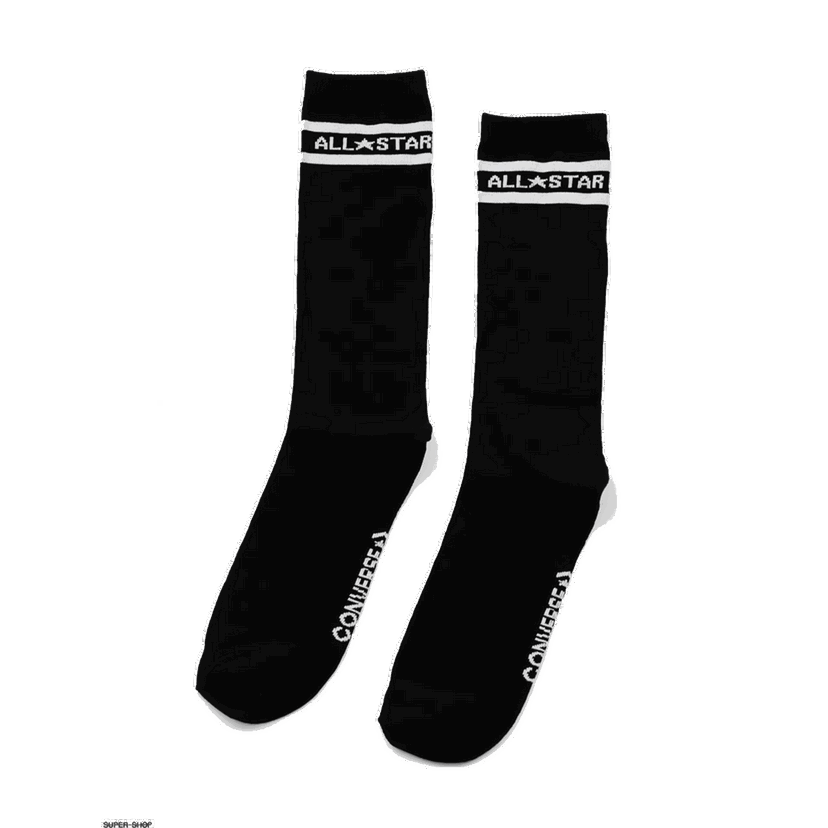 Ponožky Converse All Star Double Stripe Crew Socks Čierna | E1026B-2020