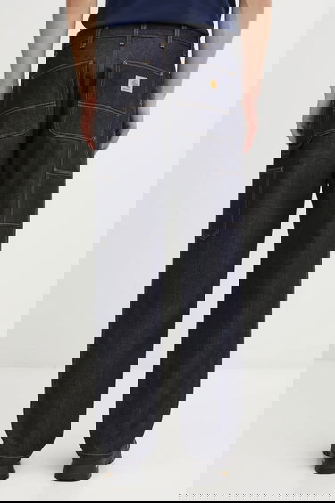 Džínsy Carhartt WIP Double Knee Jeans Navy | I032699.101, 2