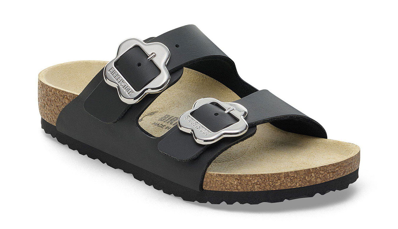 Tenisky a topánky Birkenstock Arizona Flower Buckle Kids Birko-Flor Narrow Fit Sandals Čierna | 1029844, 1