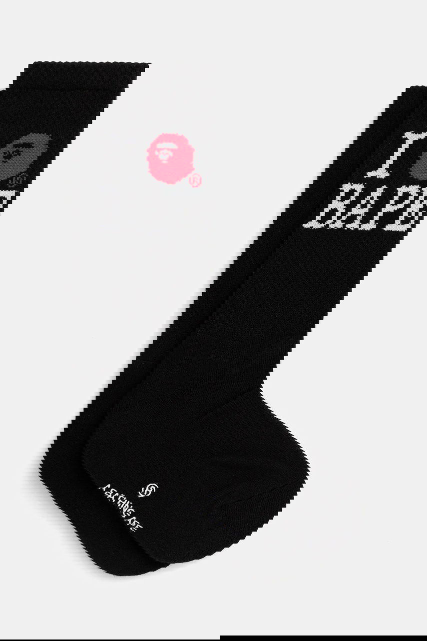 Ponožky BAPE A Bathing Ape Ilove Bape Socks Čierna | 1K80184004, 0