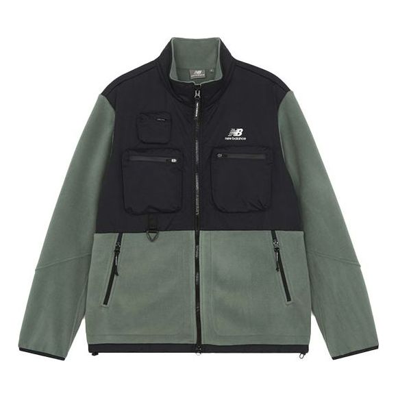 Bunda New Balance Colorblock Polar Fleece Jacket Zelené | 6DB42133-KH