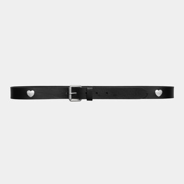Opasok Carhartt WIP Tylor Leather Belt with Metal Heart Logo Čierna | I035381_9, 1