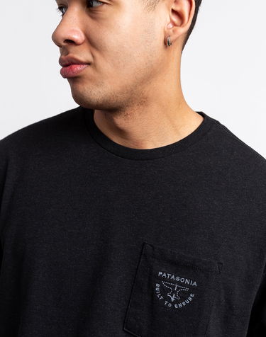 Tričko Patagonia Forge Mark Crest Pocket Responsibili-Tee Čierna | 37656, 1