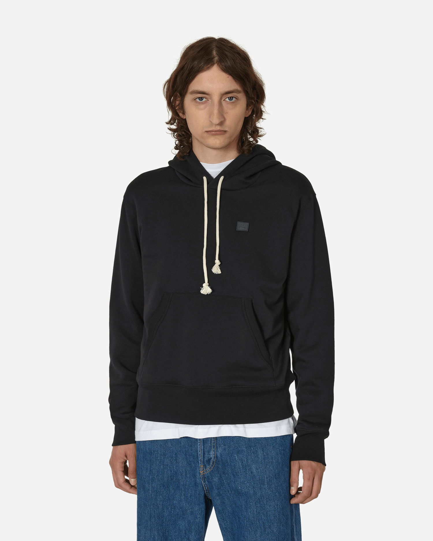 Mikina Acne Studios Face Logo Hoodie Čierna | CI0141- 900, 1