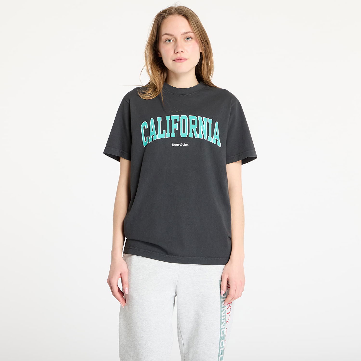 Tričko Sporty & Rich Sporty & Rich California T-Shirt Čierna | TO043514501BA02, 1