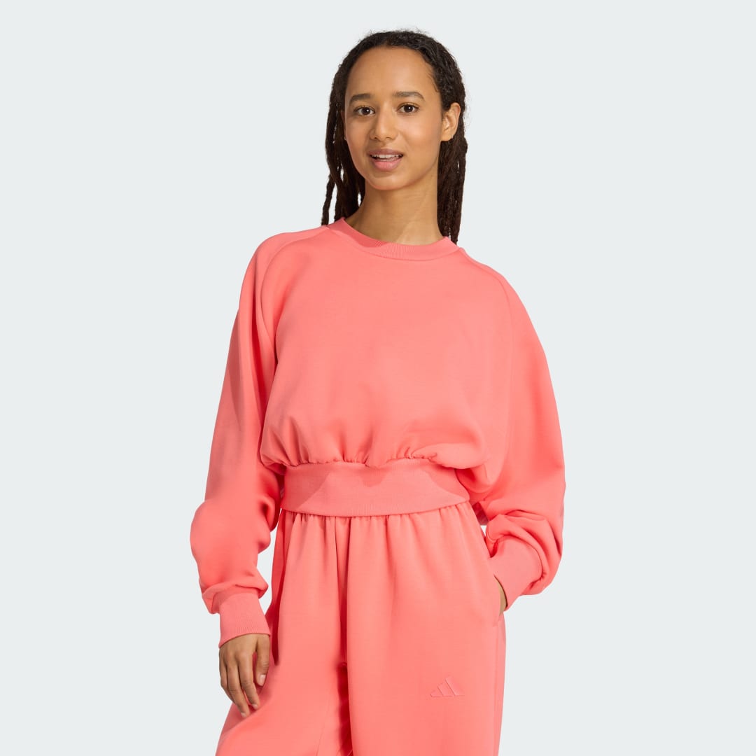 Mikina adidas Performance ALL SZN Soft Lux Sweatshirt Ružová | KD9772, 0
