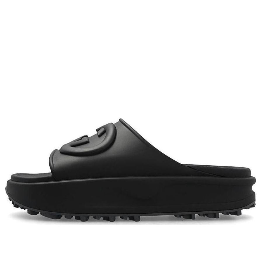 Tenisky a topánky Gucci Interlocking Slide Sandals Čierna | 692380-JF000-1000, 0