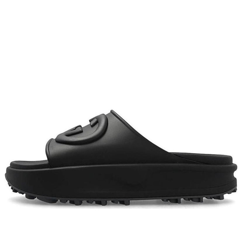 Tenisky a topánky Gucci Interlocking Slide Sandals Čierna | 692380-JF000-1000