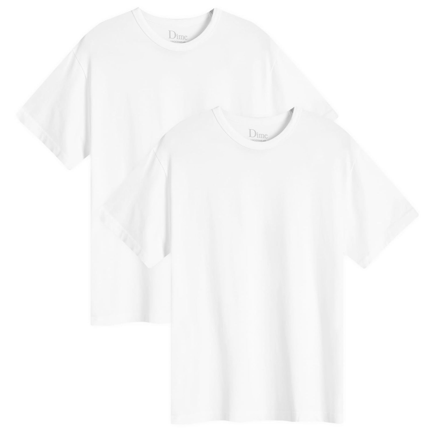 Tričko Dime 2 Pack T-Shirts Biela | DIMESU2465WHT, 0