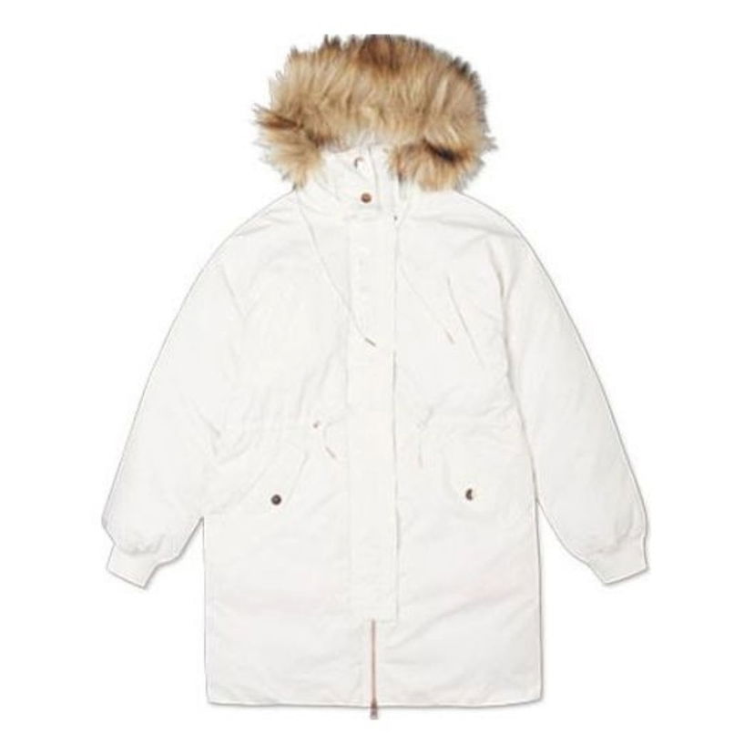Parka Converse Long Down Parka With Hood Biela | 10019430-A01