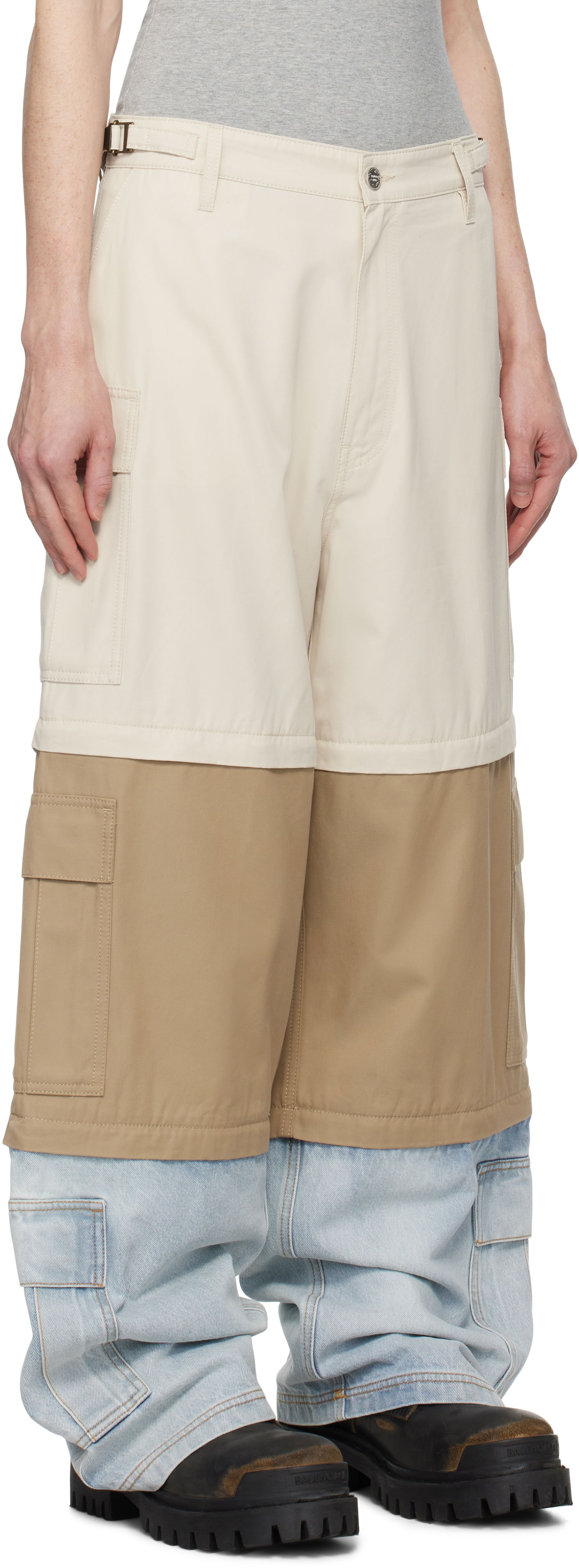Cargo nohavice VETEMENTS Vetements Deconstructed Triple Cargo Pants Rôznofarebný | UA66PA510S, 1