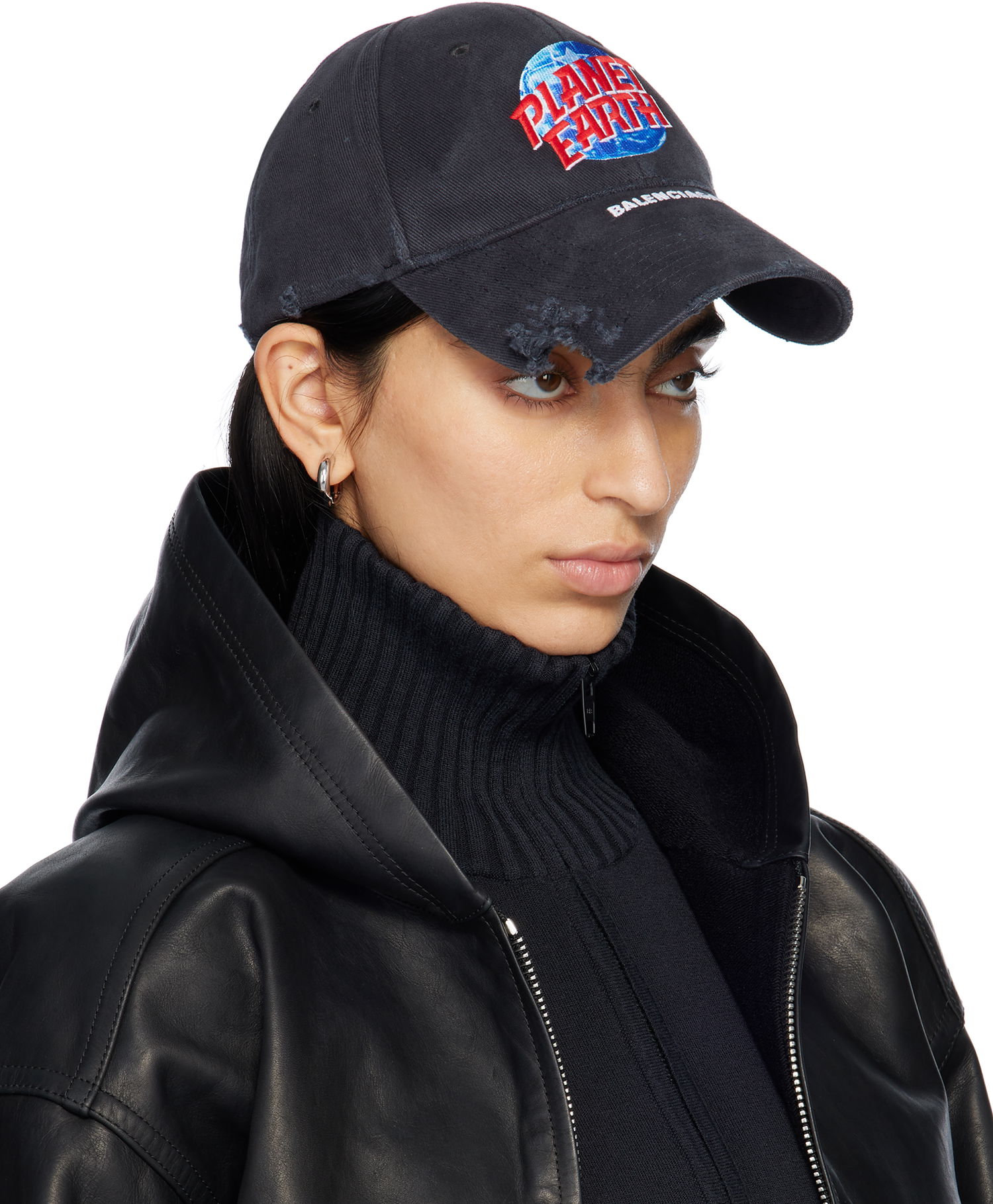 Šiltovka Balenciaga 'Planet Earth' Cap Čierna | 808870 410B2, 1