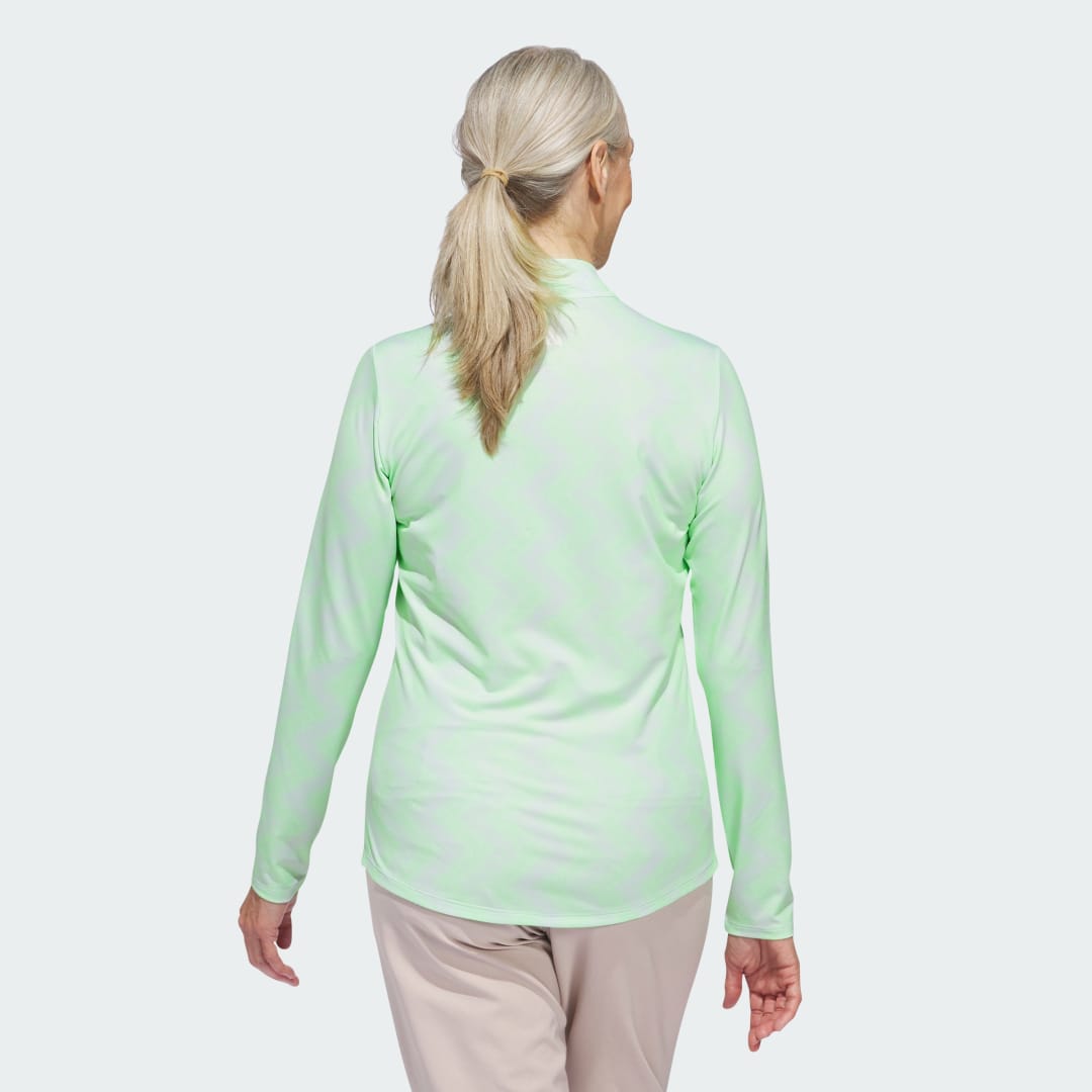 Ultimate365 Printed Quarter-Zip Mock