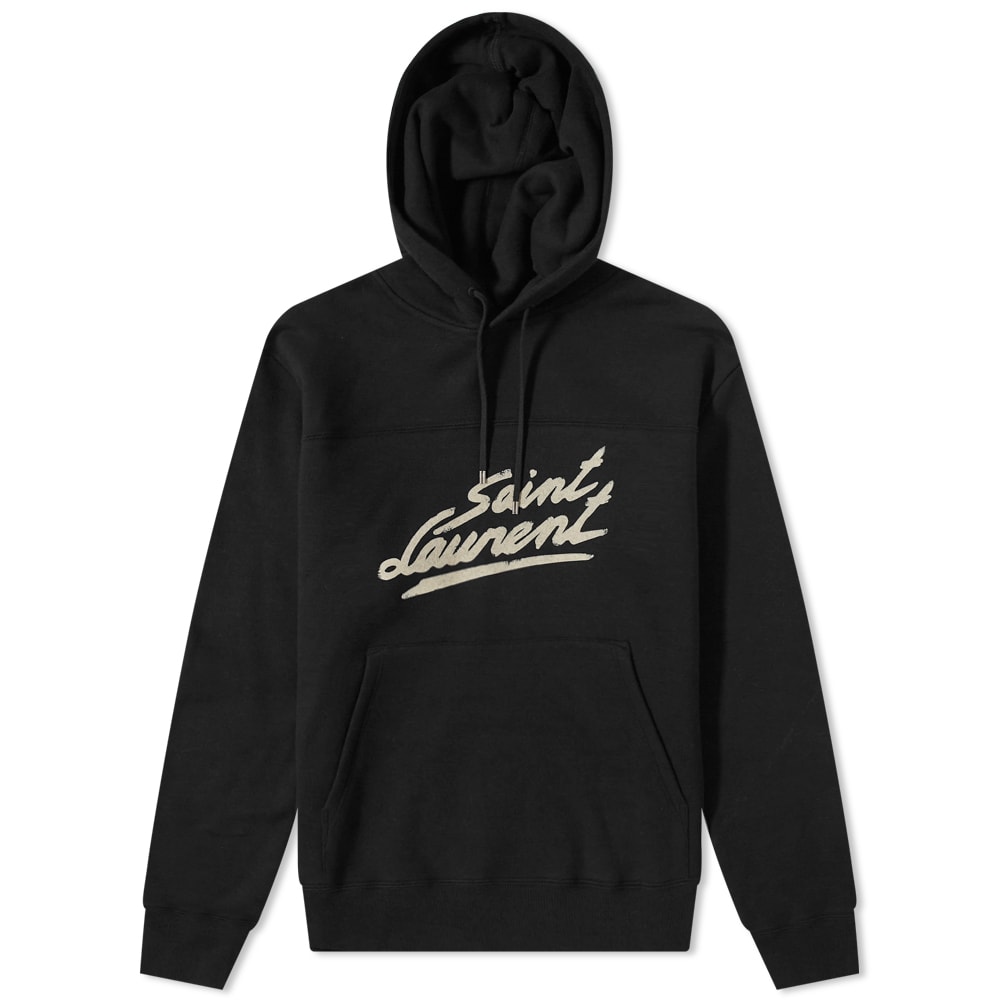Mikina Saint Laurent Marker Logo Hoody Čierna | 677263-YBVB2-1095, 0