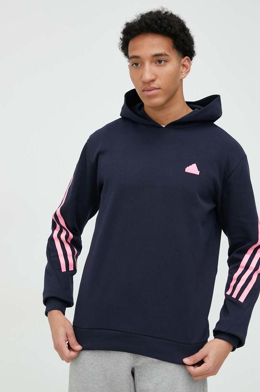 Mikina adidas Originals Navy Blue Hoodie with Print Navy | HY3397, 0