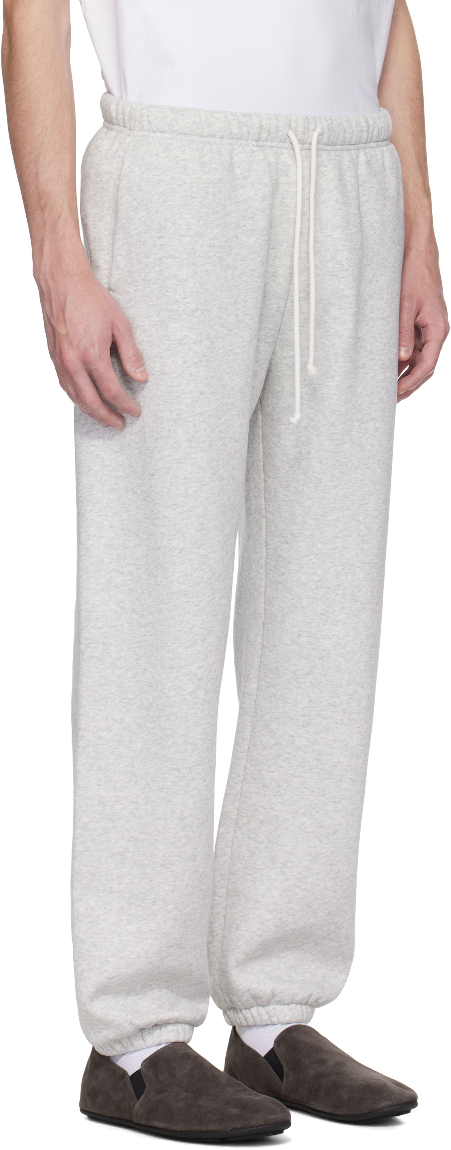 Tepláky SKIMS SKIMS Fleece Lounge Relaxed Sweatpants Šedá | PT-JOG-8451M-LIGHT HEATHER GREY, 1