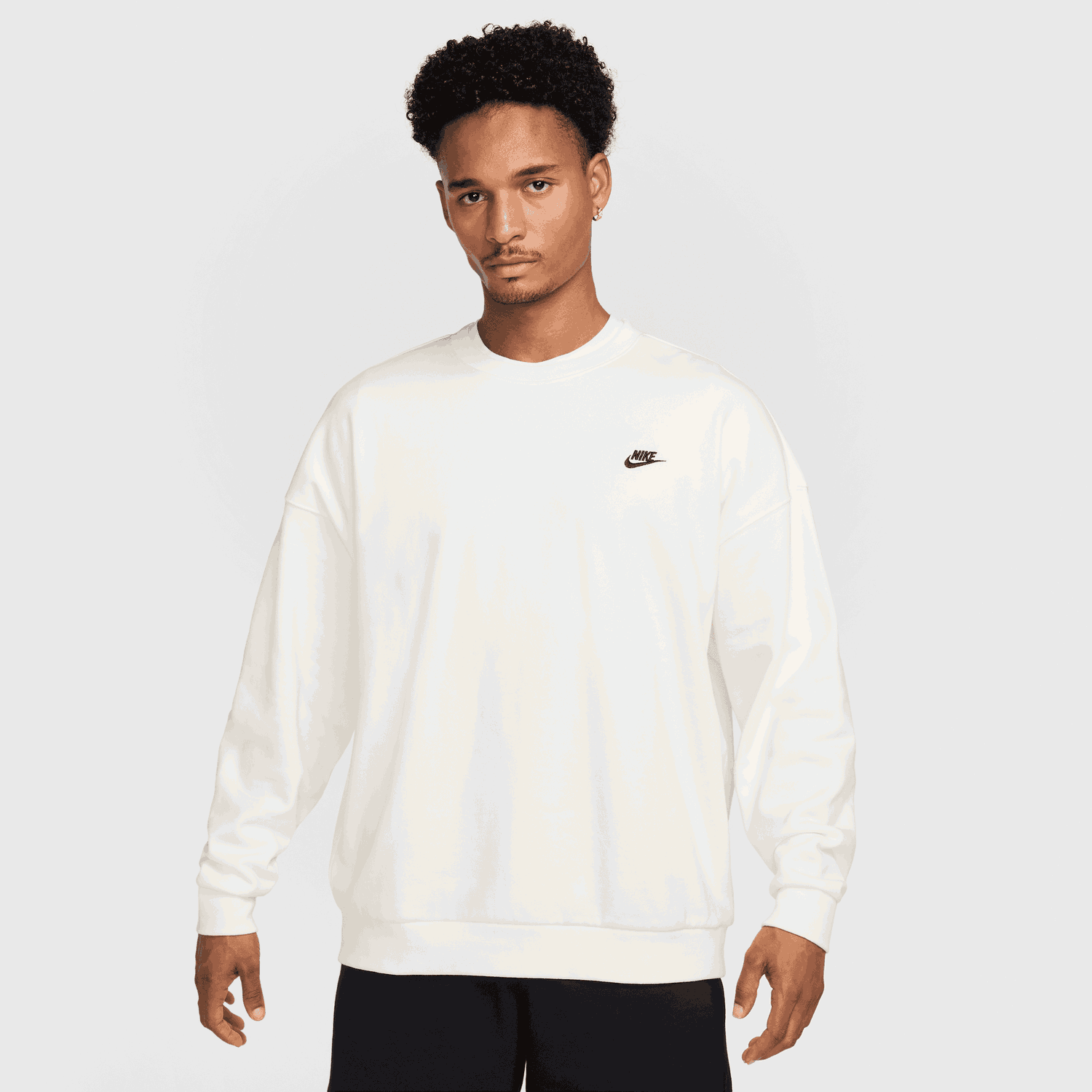 Mikina Nike Club Fleece Crewneck Sweatshirt Biela | HJ1819-133, 1