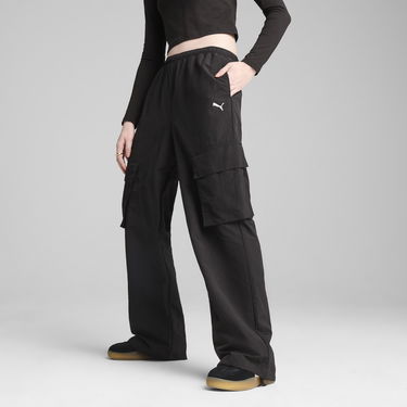 Cargo nohavice Puma WARDROBE ESS Cargo Track Pants Čierna | 629756_01, 1