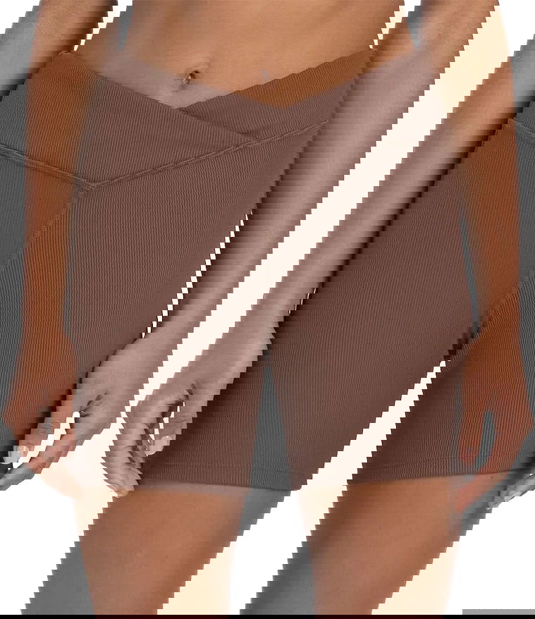 Šortky Reebok Reebok Studio Rib Bike Shorts Hnedá | 100075382, 0