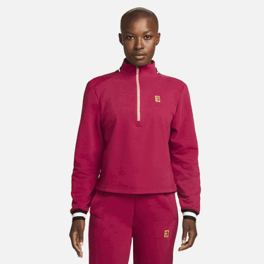 Mikina Nike froté Court Dri-FIT Heritage Červená | FB4151-620, 0