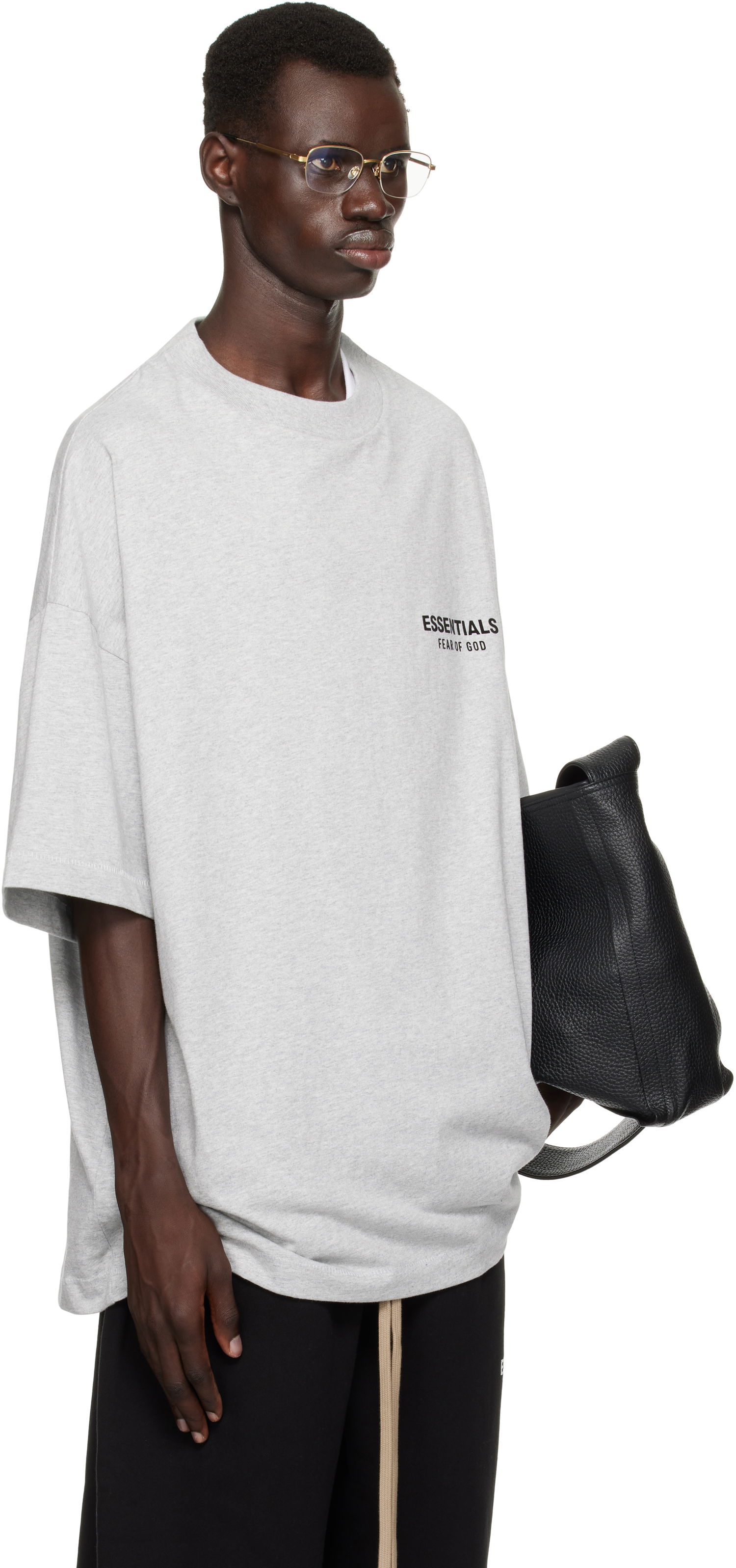 Tričko Fear of God Essentials Jersey Crewneck T-Shirt Šedá | 125HO244368F, 1